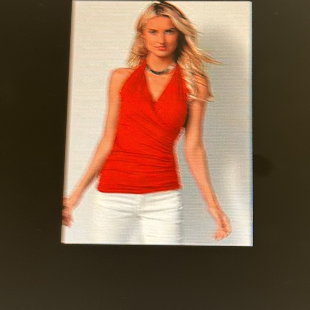 Venus orange halter top